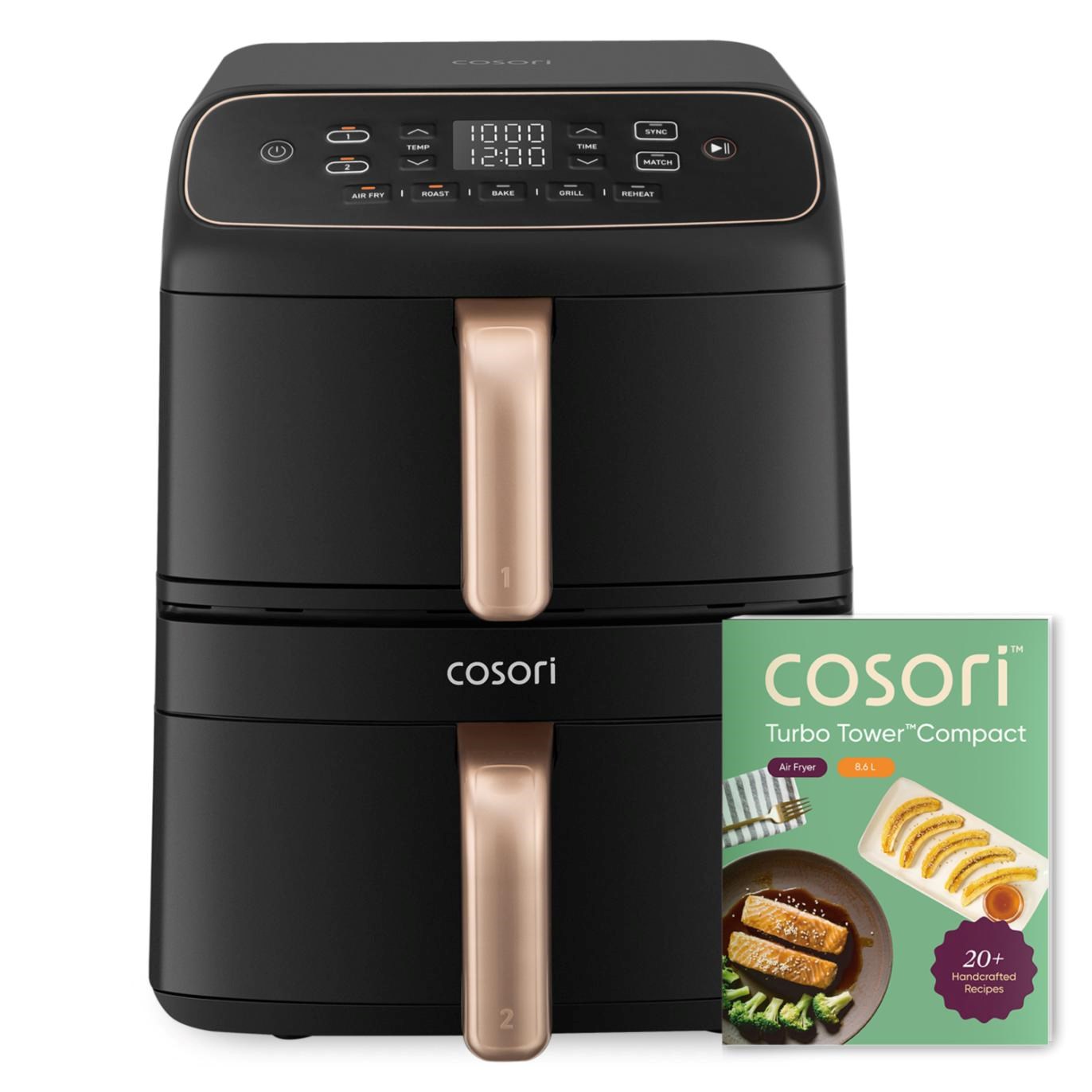 Cosori Turbo Tower Compact, čierna