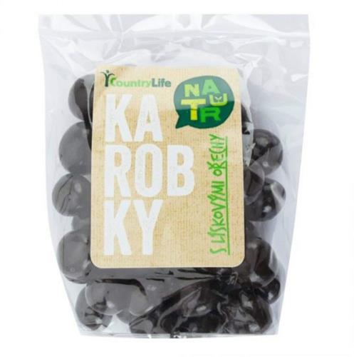 Country Life Karobky s lískovými ořechy 100 g