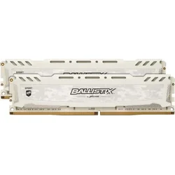 Crucial Ballistix Sport LT White DDR4 16GB (2x8) 3200MHz CL16 1.35V Single Ranked