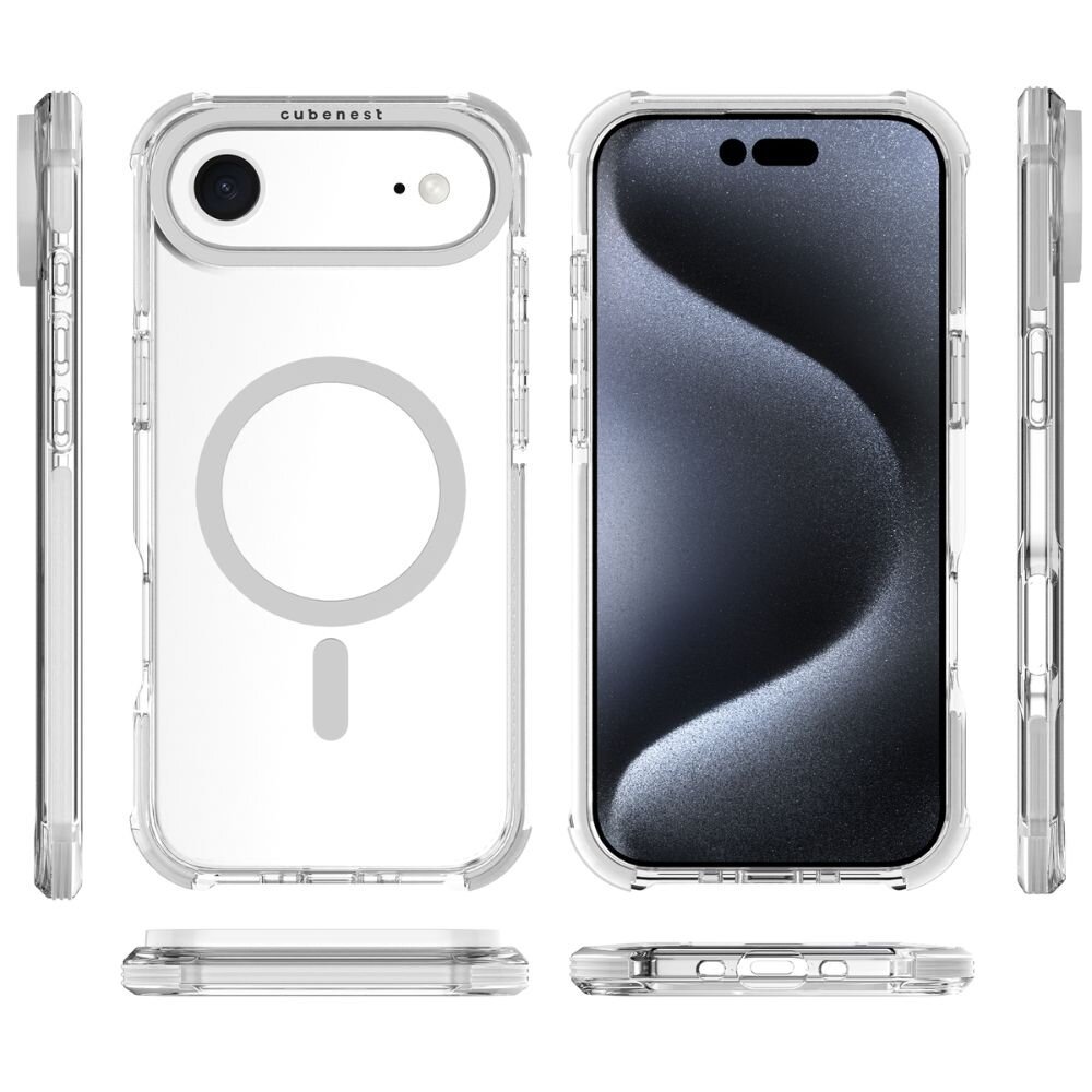 Cubenest Kryt na iPhone Air MagPro Strong Guard bílý