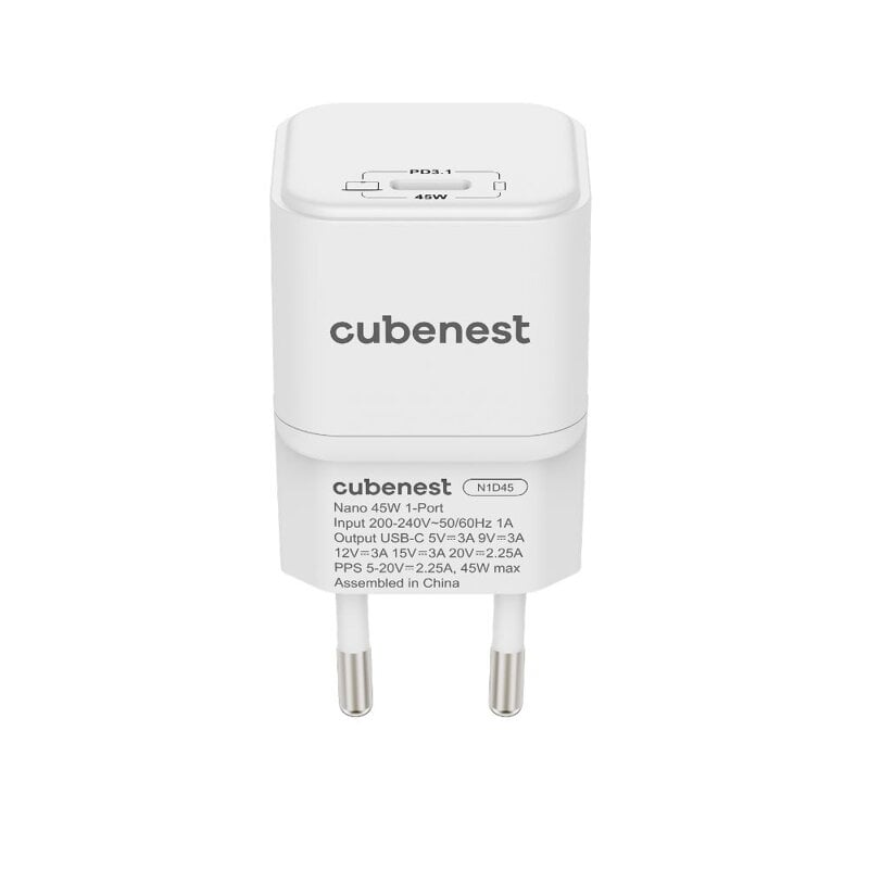 Cubenest PD Nano Adapter 45W N1D45 White