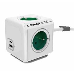 Cubenest PowerCube Extended USB A+C PD 20 W zelená