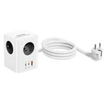 Cubenest PowerCube Extended USB PD 30W 2xA+C, 1,5m Grey
