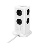 Cubenest PowerCube Extended USB PD 65W USB-C cable, 8xAC, A+C, 3m Grey
