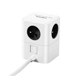 Cubenest PowerCube Extended USB PD 65W USB-C cable, A+C, 3m Grey