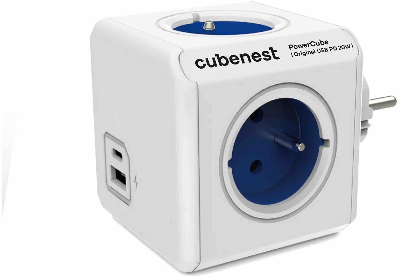 Cubenest PowerCube Original USB A+C PD 20 W - modrý