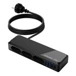 Cubenest PowerStrip SlimLine 2xUSB-A + 2x USB-C 33W Black