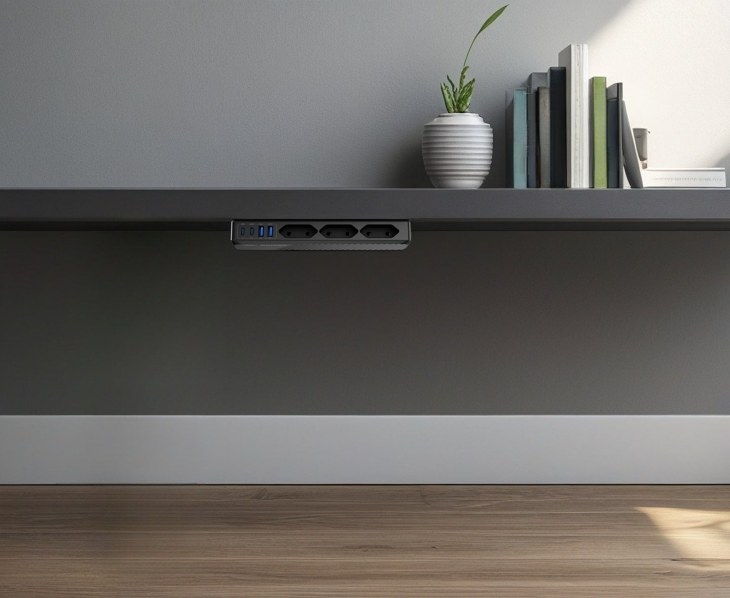 Cubenest PowerStrip SlimLine 2xUSB-A + 2x USB-C 33W čierny