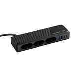 Cubenest PowerStrip SlimLine 2xUSB-A + 2x USB-C 70W Black