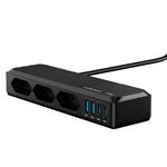 Cubenest PowerStrip SlimLine 2xUSB-A + 2x USB-C 70W Black