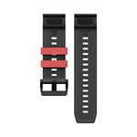 Cubenest Premium Silicone Garmin QuickFit Band BLACK/RED 26mm