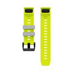 Cubenest Premium Silicone Garmin QuickFit Band LIME/GREY 26mm
