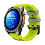 Cubenest Premium Silicone Garmin QuickFit Band LIME/GREY 26mm