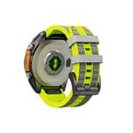 Cubenest Premium Silicone Garmin QuickFit Band LIME/GREY 26mm