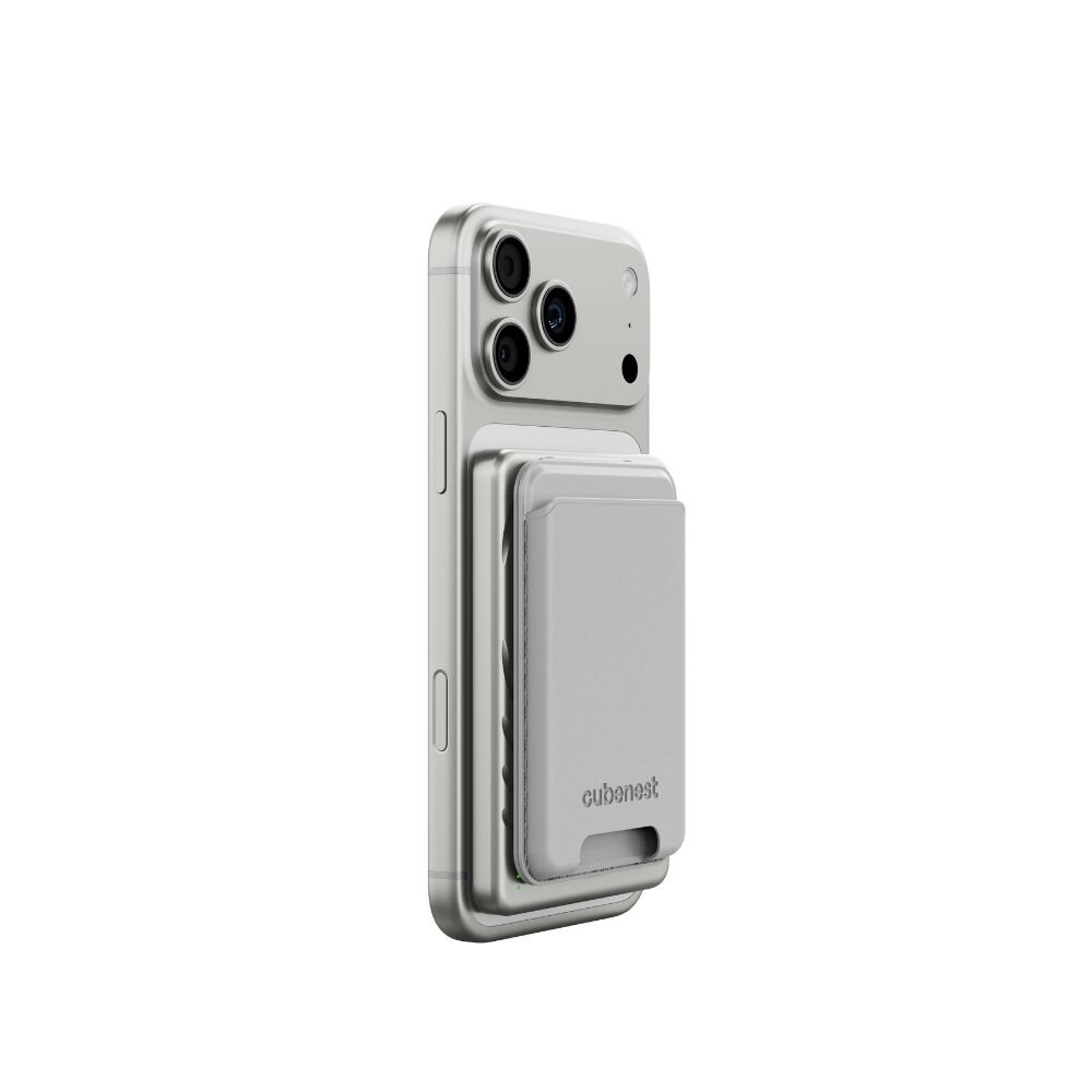 Cubenest Qi2 Magnetická bezdrátová powerbanka SlimDual 5000 mAh SQ1B3D - stříbrná