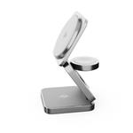 Cubenest SQS312 Fold Pro Qi2 3v1 magnetická nabíječka pro Samsung šedá