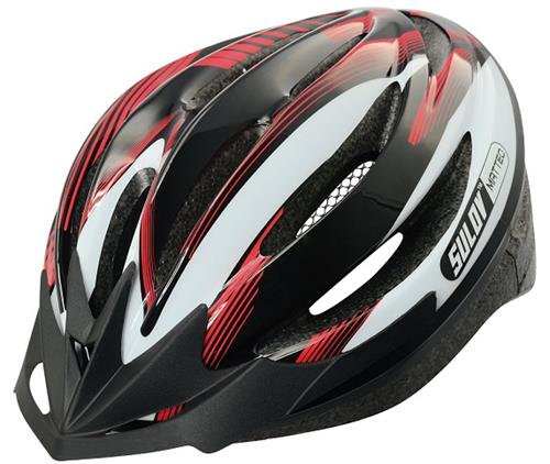 Cyklo přilba SULOV MATTEO, bílo-červená, M 55-58cm