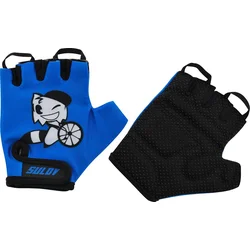 Cyklorukavice SULOV JUNIOR, vel.M-4, modrá