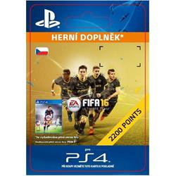 CZ PS4 - 2,200 FIFA 16 Points elektronická licence