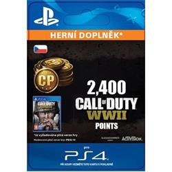 CZ PS4 - 2,400 Call of Duty®: WWII Points (Av.22.11.2017) elektronická licence