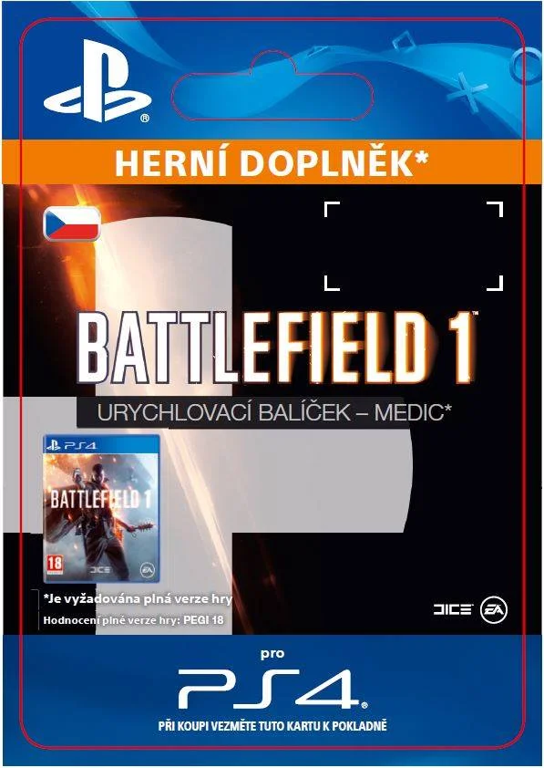 CZ PS4 - Battlefield 1 Shortcut Kit: Medic Bundle elektronická licence