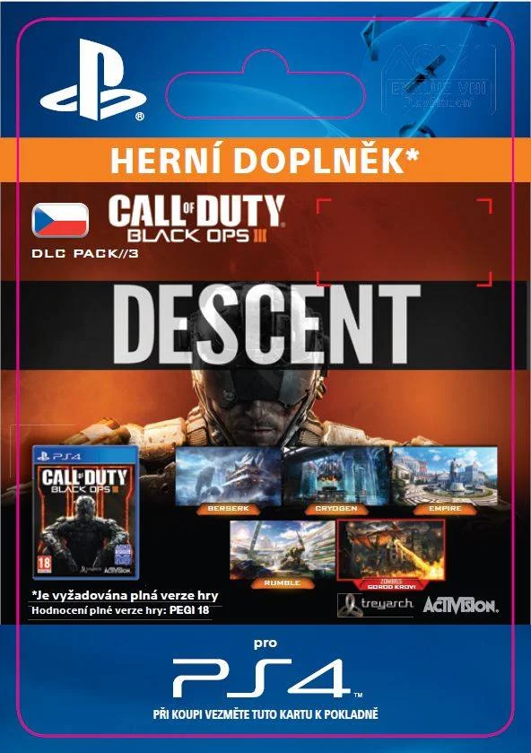 CZ PS4 - Call of Duty®: Black Ops III Descent elektronická licence