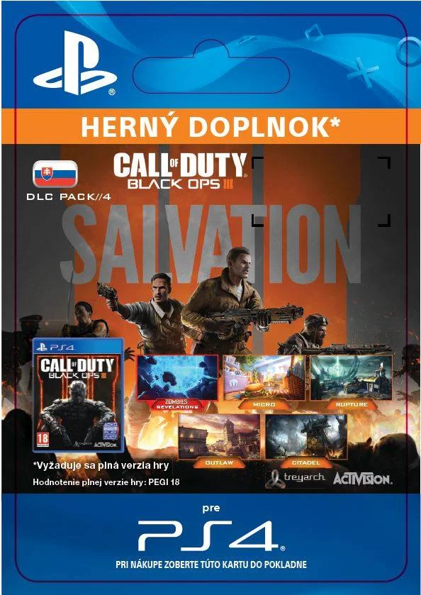 CZ PS4 - Call of Duty: Black Ops III - Salvation DLC elektronická licence
