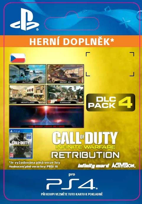 CZ PS4 - Call of Duty®: Infinite Warfare DLC 4: Retribution elektronická licence