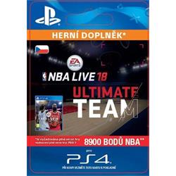 CZ PS4 - EA SPORTS™ NBA LIVE 18 ULTIMATE TEAM™ - 8900 NBA POINTS elektronická licence