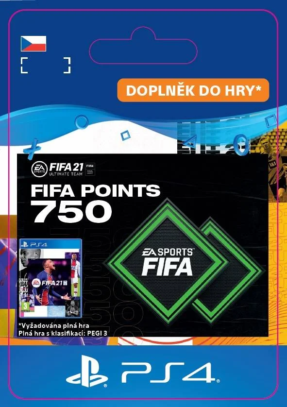 CZ PS4 - FUT 21 – FIFA Points 750 elektronická licence