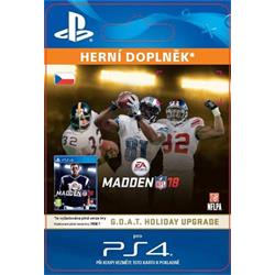 CZ PS4 - MADDEN NFL 18: G.O.A.T. Holiday Upgrade elektronická licence