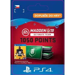 CZ PS4 - Madden NFL 19 Ultimate Team 1050 Points Pack elektronická licence