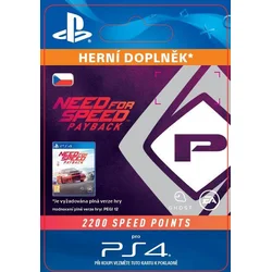 CZ PS4 - NFS Payback 2200 Speed Points (Av. 7.11.2017) elektronická licence