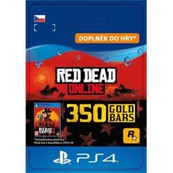 CZ PS4 - Red Dead Online: 350 Gold Bars elektronická licence