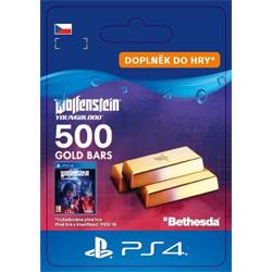 CZ PS4 - Wolfenstein: Youngblood - 500 Gold Bars elektronická licence