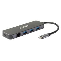 D-Link 5-in-1 USB-C Hub with Gigabit Ethernet/Power Delivery (DUB-2334)