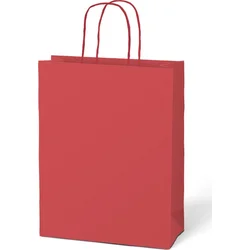 Darčeková taška T 4 kraft 180x230x100 červená