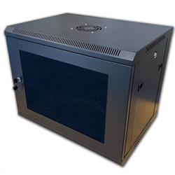 DATACOM 19" rozvaděč 9U/450 mm BK (sklo) černý