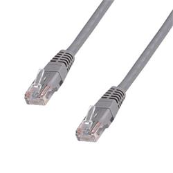 DATACOM Patch cord UTP CAT5E 0,5m šedý