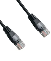 DATACOM Patch kábel UTP CAT6 0,5m čierny