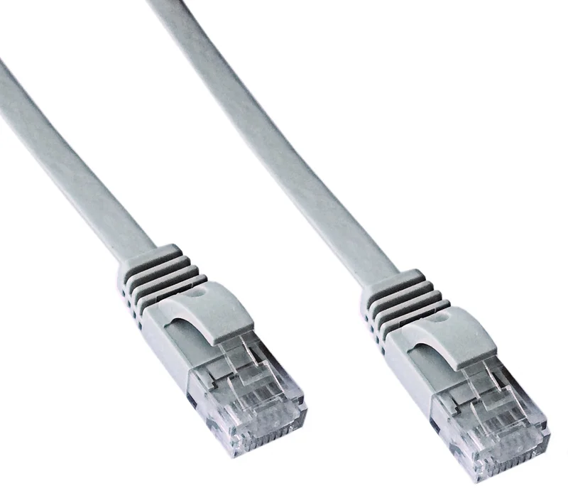 DATACOM Patch kábel UTP CAT6 1m sivý FLAT plochý