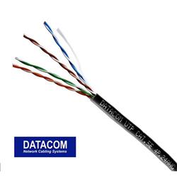 DATACOM UTP drôt CAT5E PE,Fca 305m box čierny OUTDOOR 1103