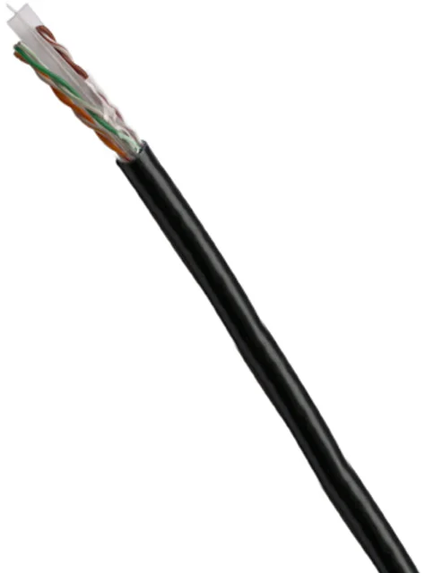 DATACOM UTP kábel CAT6 PE,Fca 500m cievka čierna OUTDOOR