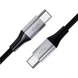 Datový kabel Allity AUC-01 USB-C/USB-C 1m 100W černý