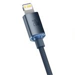 Dátový kábel Baseus Crystal Shine Series USB-C Lightning 20W 1,2 m, čierny