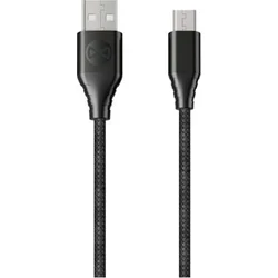 Datový kabel Forever Core micro USB 1,5m 3A textilní černý GSM045683 - Mobilní telefony - příslušenství