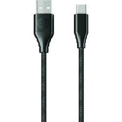 Dátový kábel Forever Core USB-C 1,5m 3A textilný čierny GSM045682