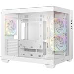 DEEPCOOL skříň CG330 3F microATX / 3x120 mm ARGB fan / USB 3.0 / 2×USB 2.0/ panoramatická / bílá