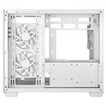 DEEPCOOL skříň CG330 3F microATX / 3x120 mm ARGB fan / USB 3.0 / 2×USB 2.0/ panoramatická / bílá