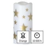 Dekoratívny LED projektor - hviezdy, 3x AAA, vnútorný, teplá biela
